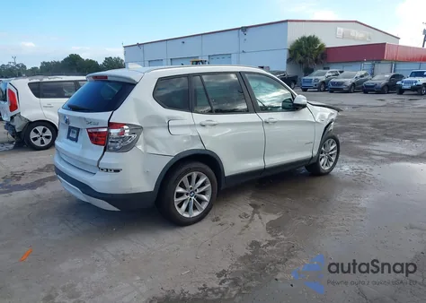 2016 BMW X3 Sdrive28I z USA, uszkodzony, nr VIN 5UXWZ7C56G0R32518